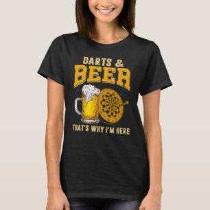 Darts Beer Funny T-Shirt for Dart Player