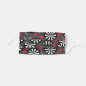 Darts Board Cute Sports Bar Game Print Adult Cloth Face Mask (Front, Folded)