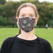 Darts Board Cute Sports Bar Game Print Adult Cloth Face Mask (Outside)