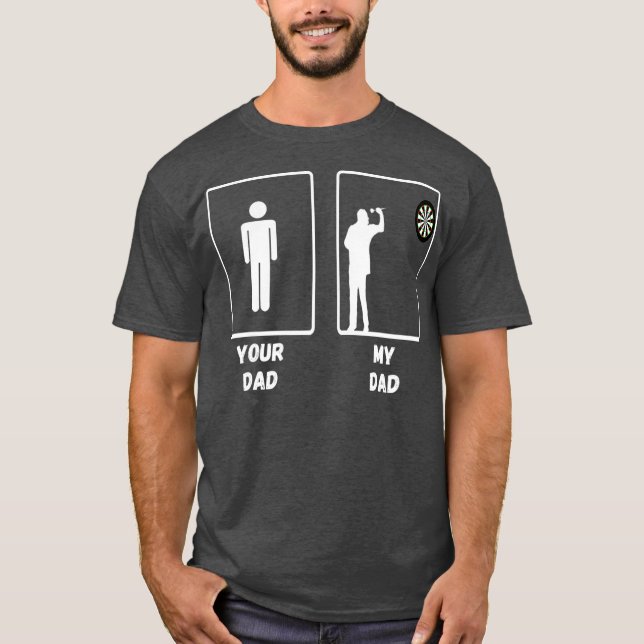 Darts Board Games Soft Tip Dart Player Dad T-Shirt (Front)