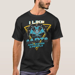 Darts Board Vintage Retro 80s 90s I Like Darts And T-Shirt