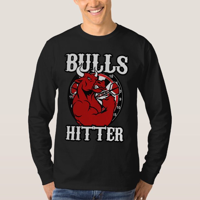 Darts Bull Bullseye Hitter Strong 180 Champions T-Shirt (Front)