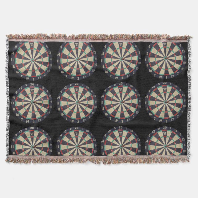 Darts, Bulls Eye, Throw Blanket (Front)