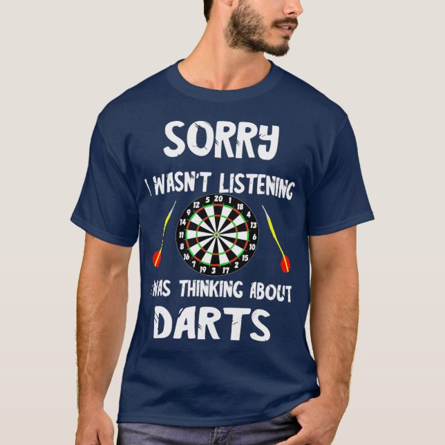 Darts Bullseye Dart Player Board Dartboard Arrow T-Shirt (Front)