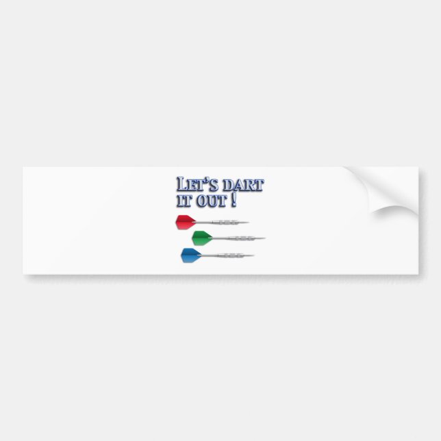 Darts Bumper Sticker (Front)