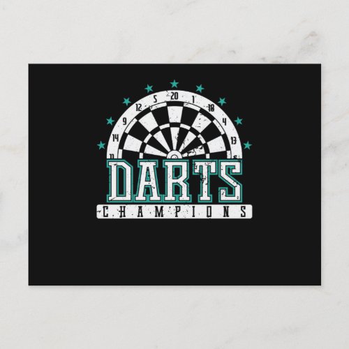 Darts Champion Postcard