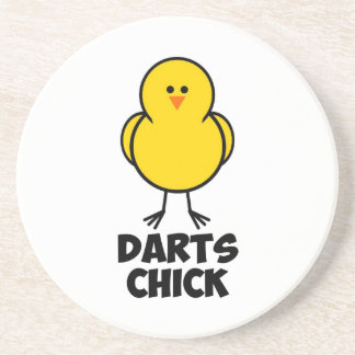 Darts Chick Sandstone Coaster