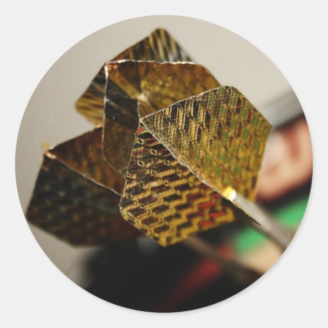 Darts Classic Round Sticker (Front)