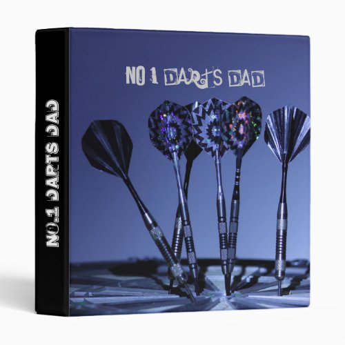 DARTS DAD Father's Day gift idea personalized Binder
