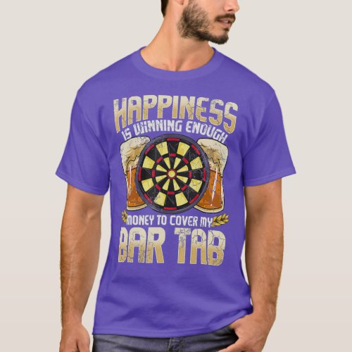 Darts Dart League Team Bar Tab Funny Humor T_Shirt