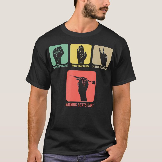 Darts Dart Player Nothing Beats Darts Dart Board T-Shirt (Front)