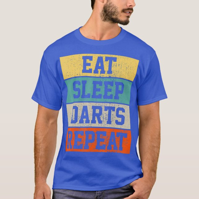 Darts Dart Player Retro Vintage Funny Gift T-Shirt (Front)
