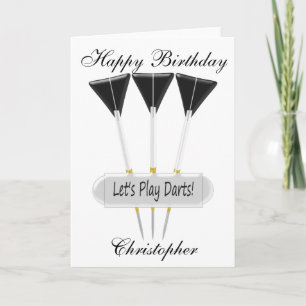 Darts Design Birthday Card Print Or Download It