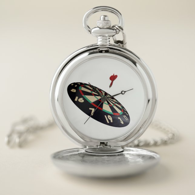 Darts Destination Bullseye, Pocket Watch (Inside)