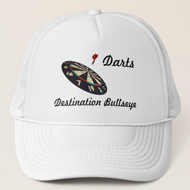 Darts Destination Bullseye, Trucker Hat (Front)