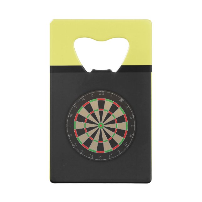 Darts Fans 🎯😍 Dartboard Credit Card Bottle Opener (Back)