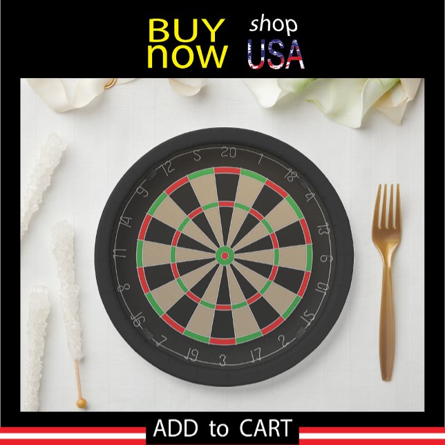 Darts Fans 🎯😍 Dartboard  Paper Plates (Creator Uploaded)