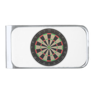 Darts Fans 🎯😍 Dartboard Silver Finish Money Clip