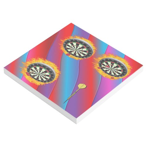 Darts Fire Ring red blue Gallery Wrap