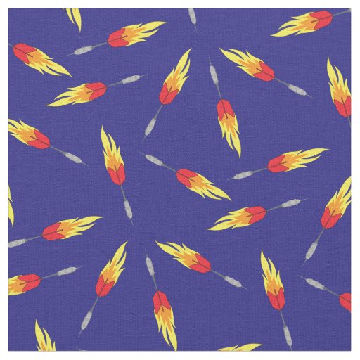Darts Flaming Fly Game Sports Fabric