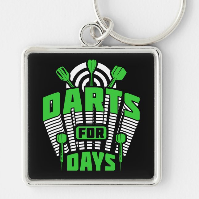 Darts For Days Premium Keychain (Front)