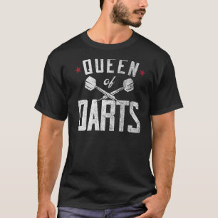 Darts Girl Vintage Queen Of Darts T-Shirt