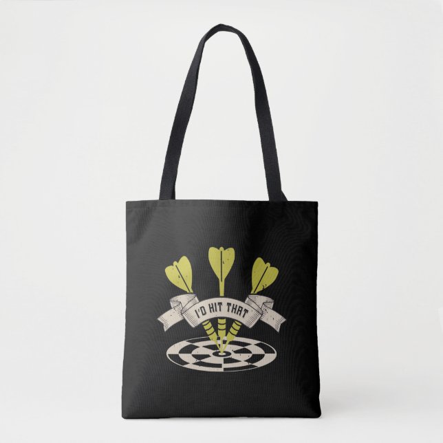 Darts - I'd Hit That Bullseye Tote Bag (Front)