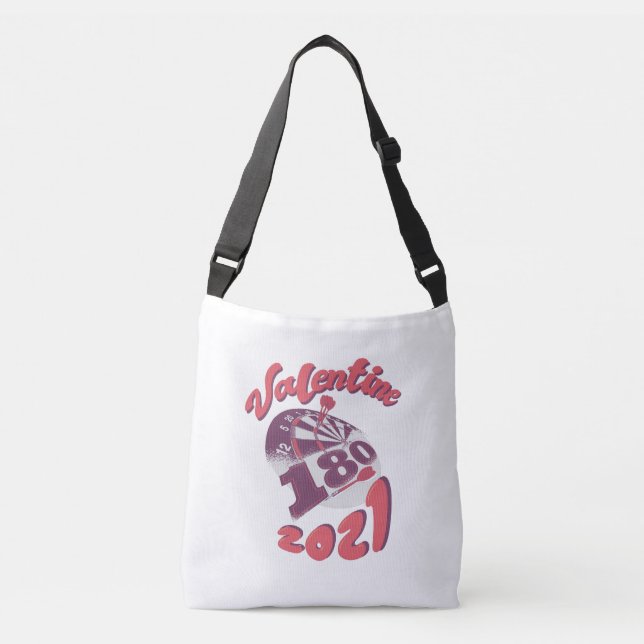 Darts is my Valentine 2021 Crossbody Bag (Front)