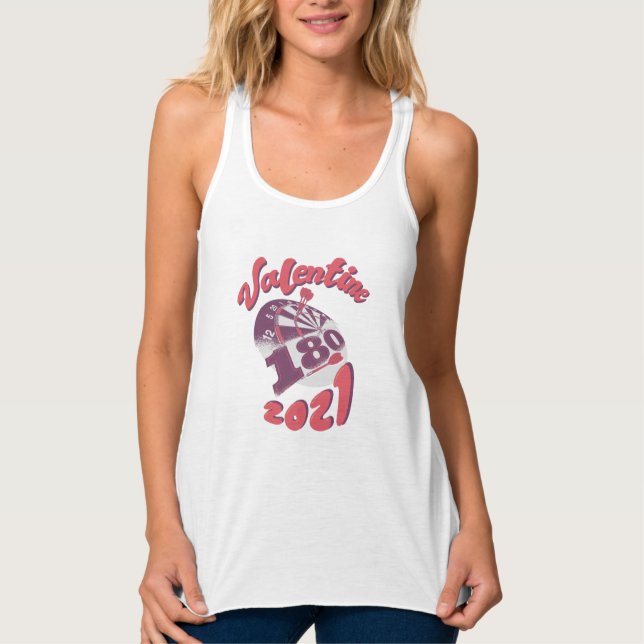 Darts is my Valentine 2021 Tank Top (Front)