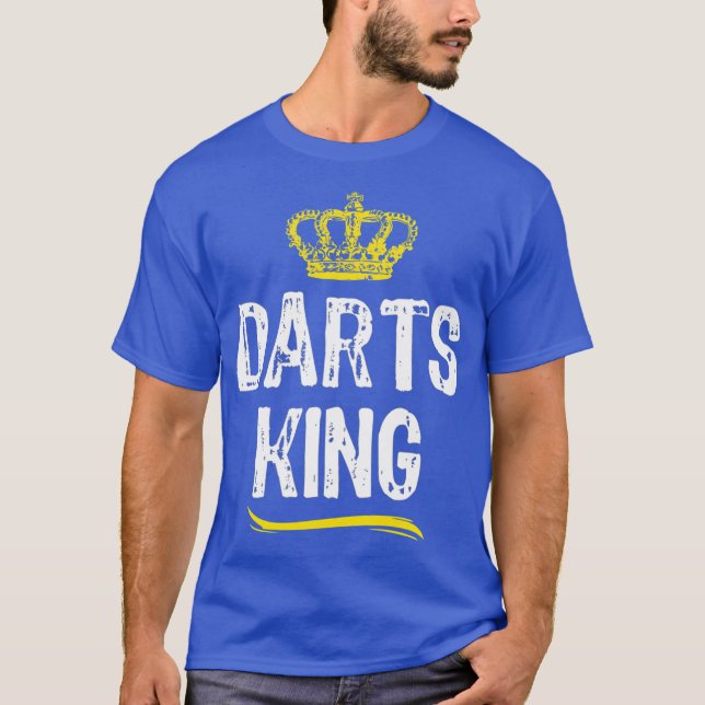 Darts King Men Boys Player Funny Cool Gift T-Shirt (Front)