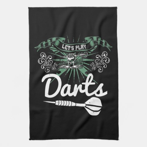 Darts _ Lets Play Darts Kitchen Towel