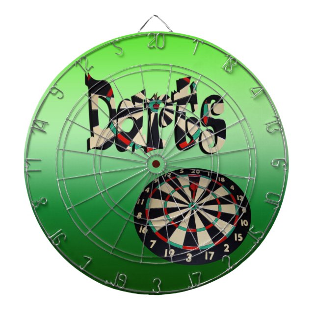 Darts Logo And Dartboard, Dart Board (Front)