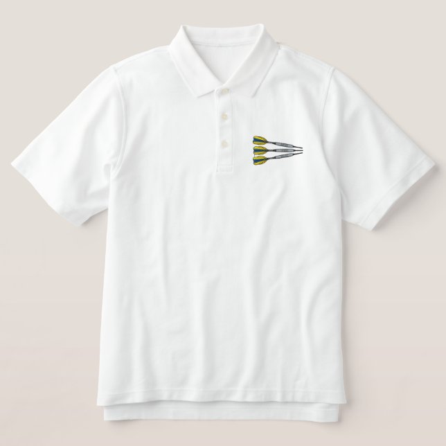 Darts Logo Embroidered Polo Shirt (Design Front)