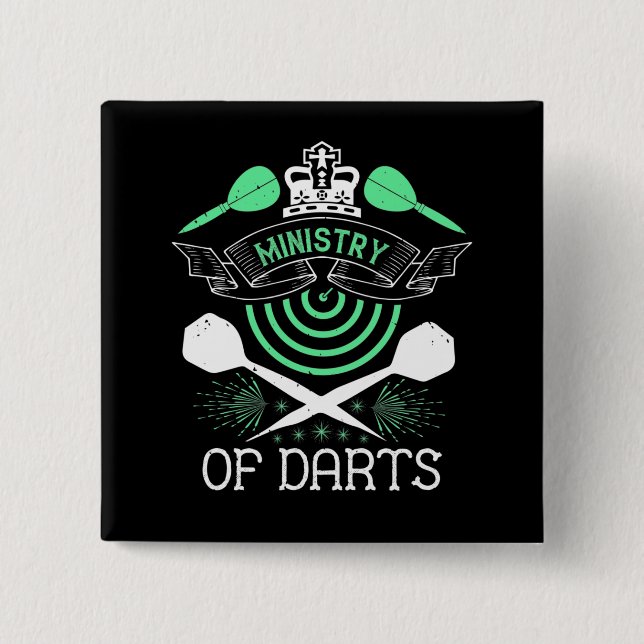 Darts - Ministry Of Darts Button (Front)