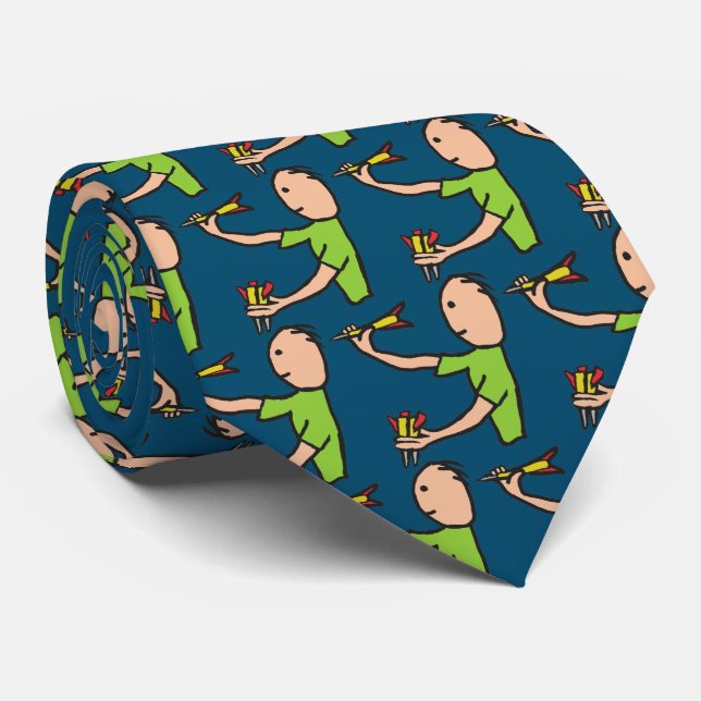 Darts Neck Tie (Rolled)