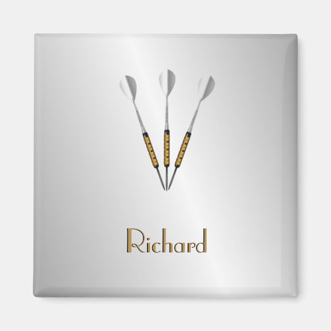 Darts Personalized / Monogram Magnet (Front)