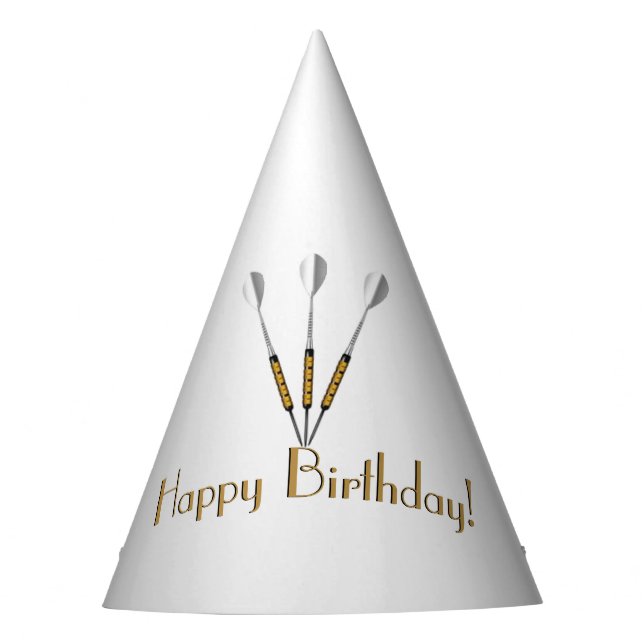 Darts Personalized / Monogram Party Hat (Front)
