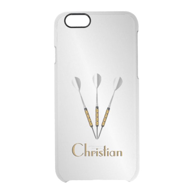 Darts Personalized / Monogram Uncommon iPhone Case (Back)