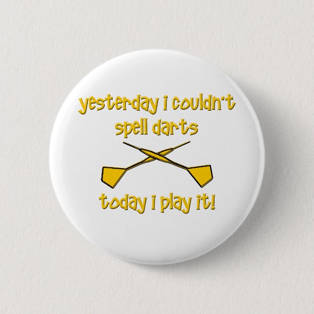 Darts Pinback Button (Front)