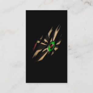 Darts Player Dart Throwing Dart Board Business Card