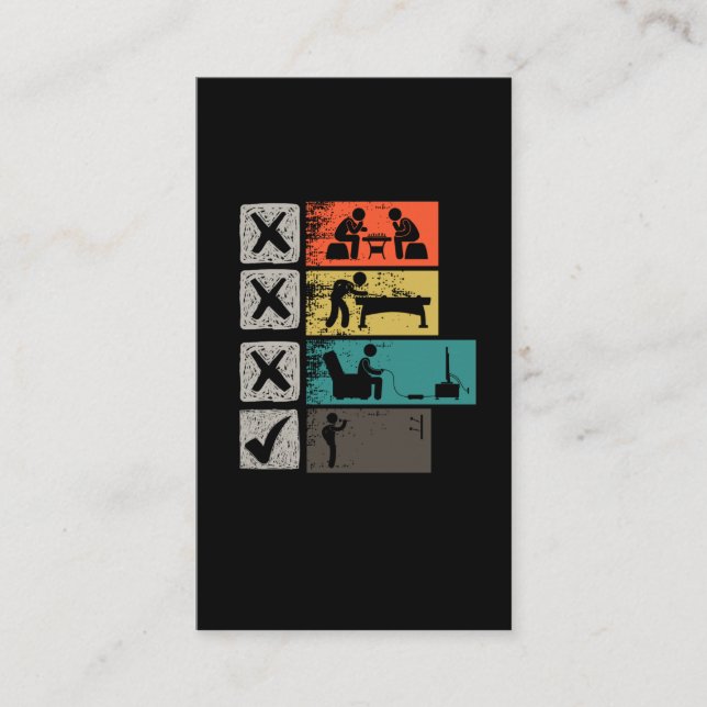 Darts Player Hobby Dart Addicted Dartboard Business Card (Front)