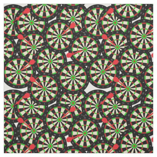 Darts Player Novelty Dart Boards and Darts Pattern Fabric
