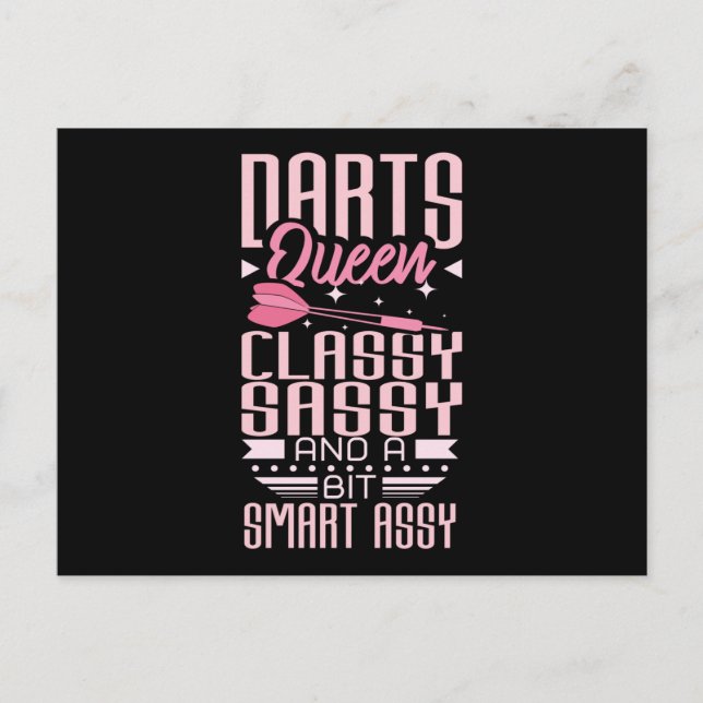 Darts Queen Postcard (Front)