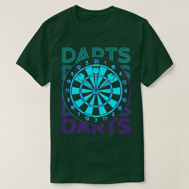 Darts Retro Gift T-Shirt (Design Front)