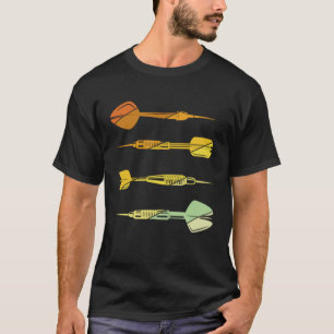 Darts Retro Vintage Sport Darts Bullseye Dart Play T-Shirt