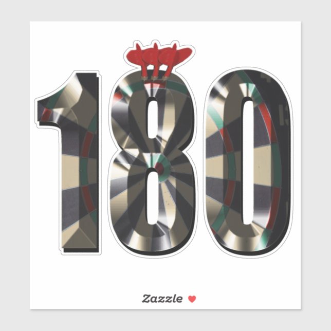 Darts Score 180, Sticker (Sheet)