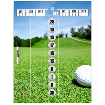 Darts Scoreboard For The Golfer Dry-erase Board by mydartshirts at Zazzle