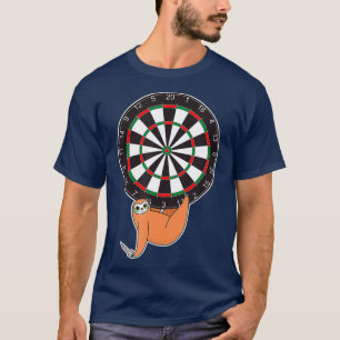 Darts Sloth Dartboard Rules Dart Scoring T-Shirt