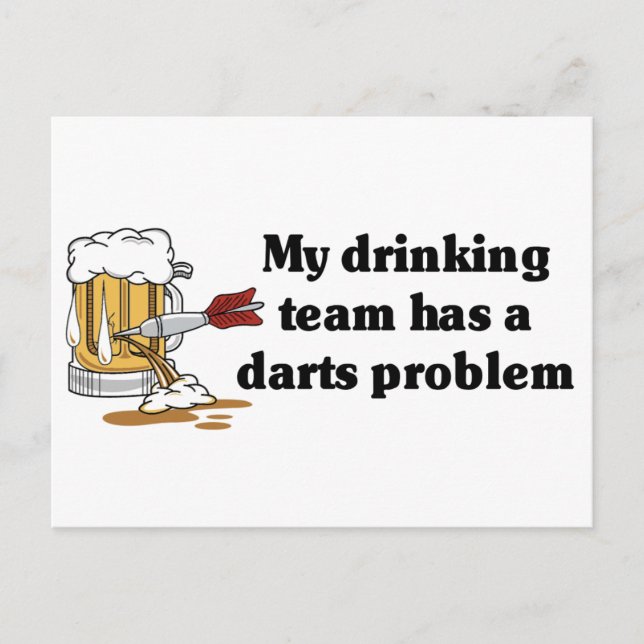 Darts Team Postcard (Front)