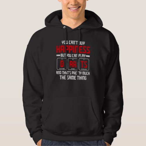 Darts Vintage You Cant Buy Happiness But You Can  Hoodie